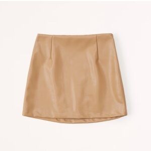 Abercrombie & Fitch // NWT Vegan Leather A Line Mini Skort